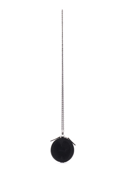 Ground Y×Taro Okamoto Leather Coin Purse Necklace "Mask”