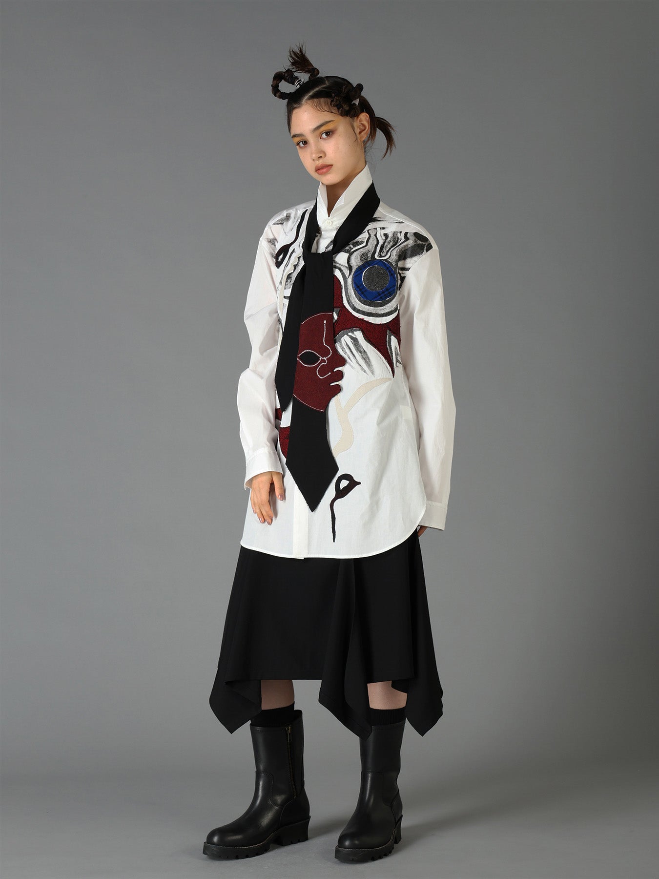 Ground Y×Taro Okamoto Mixed-Media Composition Shirts ”I Am in the Sky”