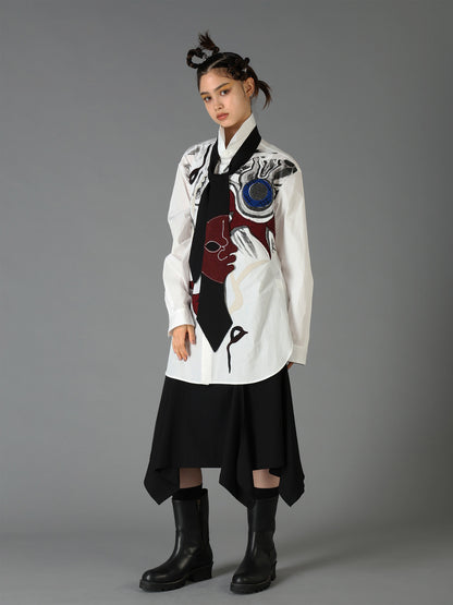 Ground Y×Taro Okamoto Mixed-Media Composition Shirts ”I Am in the Sky”