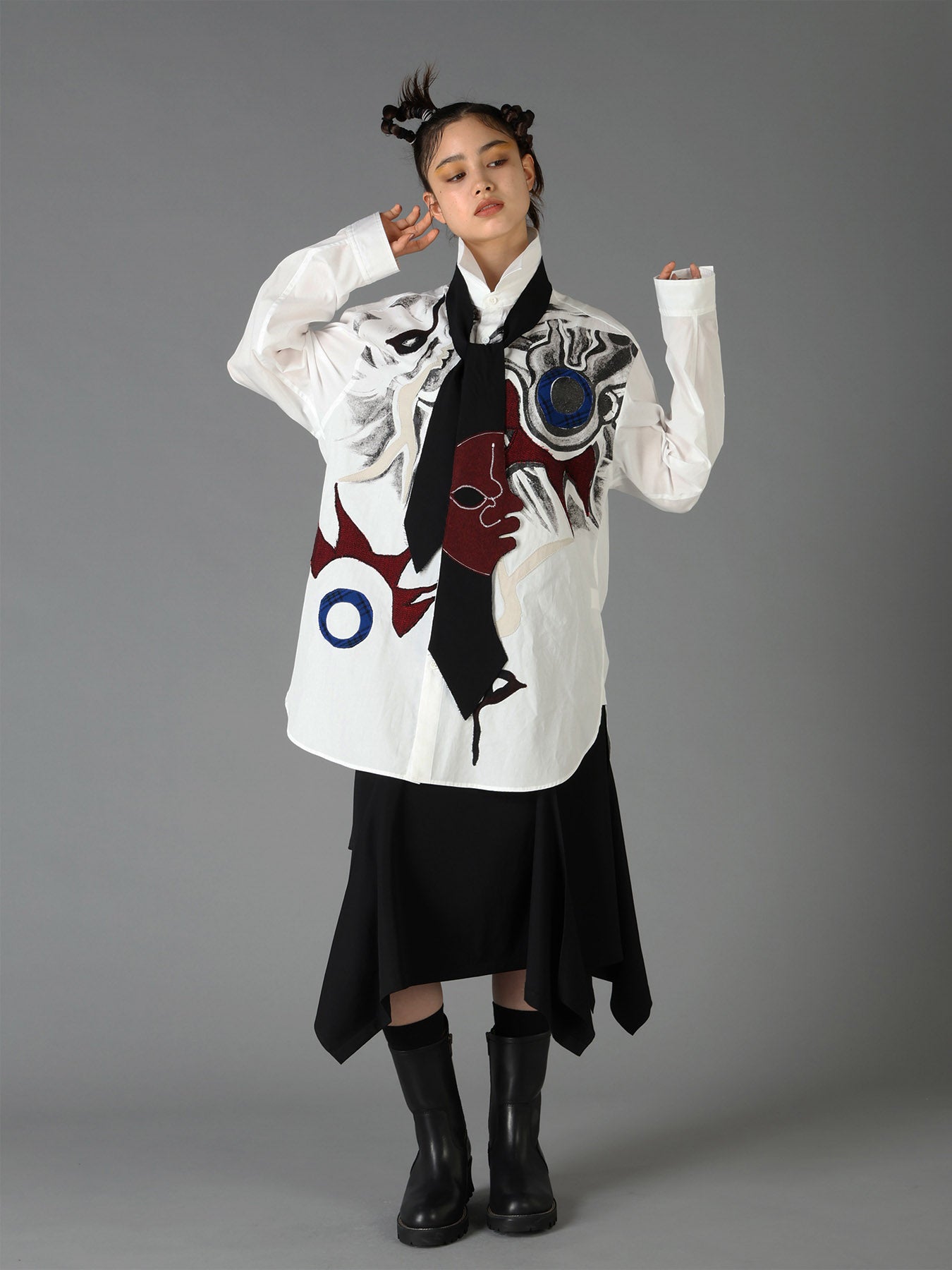 Ground Y×Taro Okamoto Mixed-Media Composition Shirts ”I Am in the Sky”