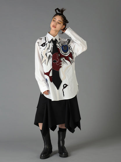 Ground Y×Taro Okamoto Mixed-Media Composition Shirts ”I Am in the Sky”