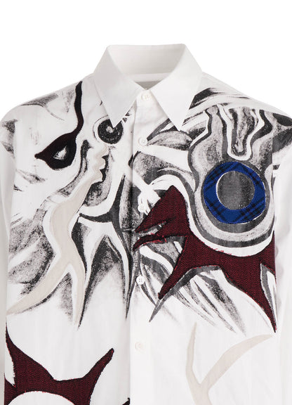 Ground Y×Taro Okamoto Mixed-Media Composition Shirts ”I Am in the Sky”