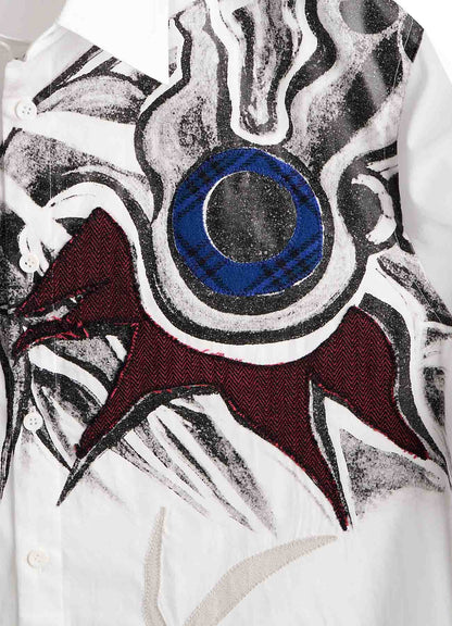 Ground Y×Taro Okamoto Mixed-Media Composition Shirts ”I Am in the Sky”