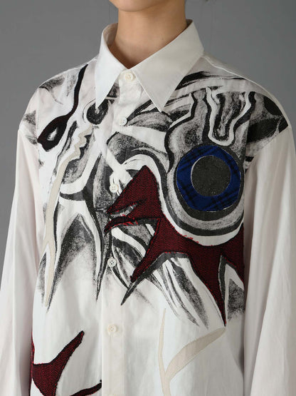 Ground Y×Taro Okamoto Mixed-Media Composition Shirts ”I Am in the Sky”