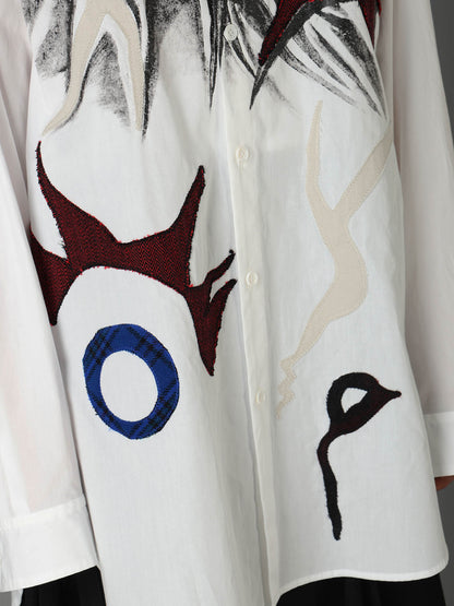 Ground Y×Taro Okamoto Mixed-Media Composition Shirts ”I Am in the Sky”