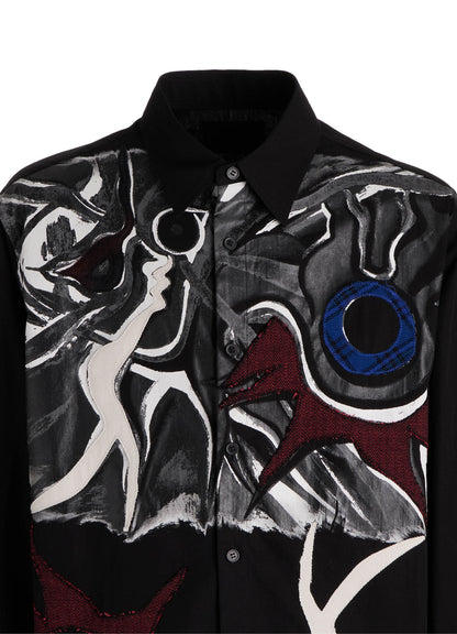 Ground Y×Taro Okamoto Mixed-Media Composition Shirts ”I Am in the Sky”