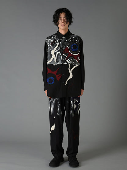 Ground Y×Taro Okamoto Mixed-Media Composition Shirts ”I Am in the Sky”