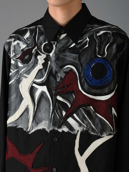 Ground Y×Taro Okamoto Mixed-Media Composition Shirts ”I Am in the Sky”