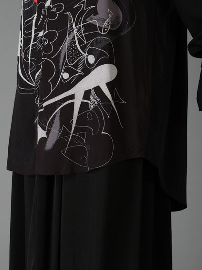 Ground Y×Taro Okamoto Removable Collar Shirts Collage Type:D