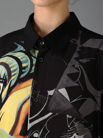Ground Y×Taro Okamoto Removable Collar Shirts Collage Type:D