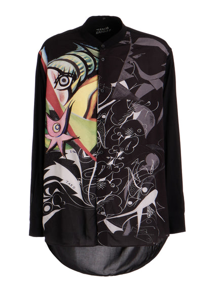 Ground Y×Taro Okamoto Removable Collar Shirts Collage Type:D