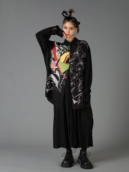 Ground Y×Taro Okamoto Removable Collar Shirts Collage Type:D