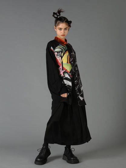 Ground Y×Taro Okamoto Removable Collar Shirts Collage Type:D