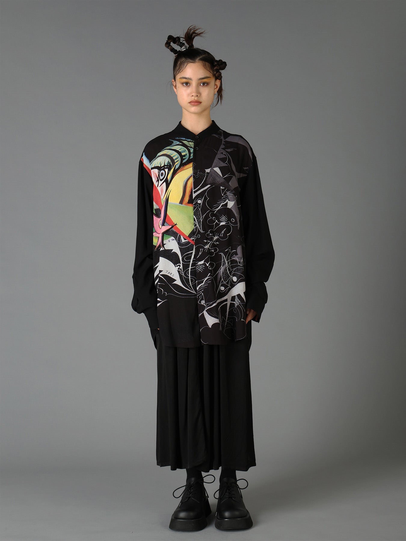 Ground Y×Taro Okamoto Removable Collar Shirts Collage Type:D