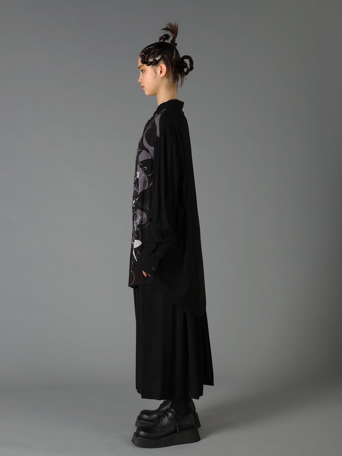 Ground Y×Taro Okamoto Removable Collar Shirts Collage Type:D