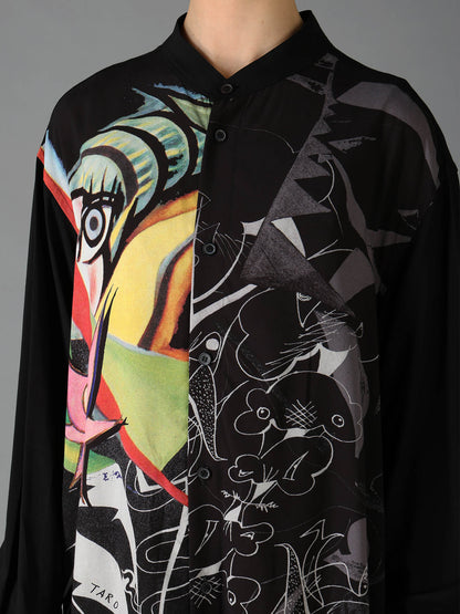 Ground Y×Taro Okamoto Removable Collar Shirts Collage Type:D