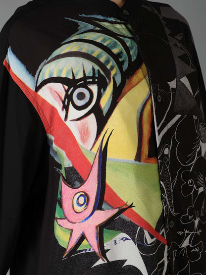 Ground Y×Taro Okamoto Removable Collar Shirts Collage Type:D