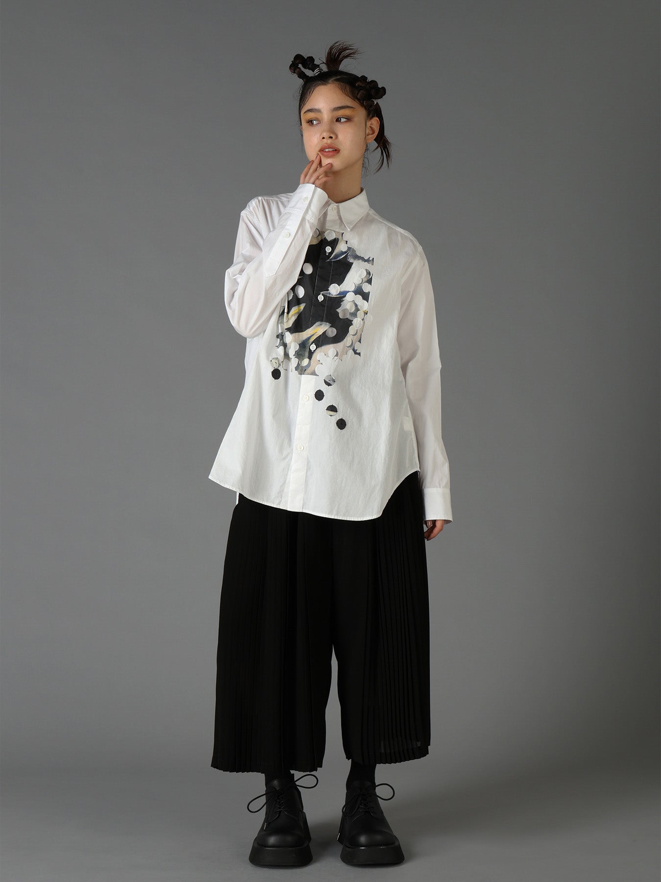 Ground Y×Taro Okamoto Cutwork Shirts " Adolescent "
