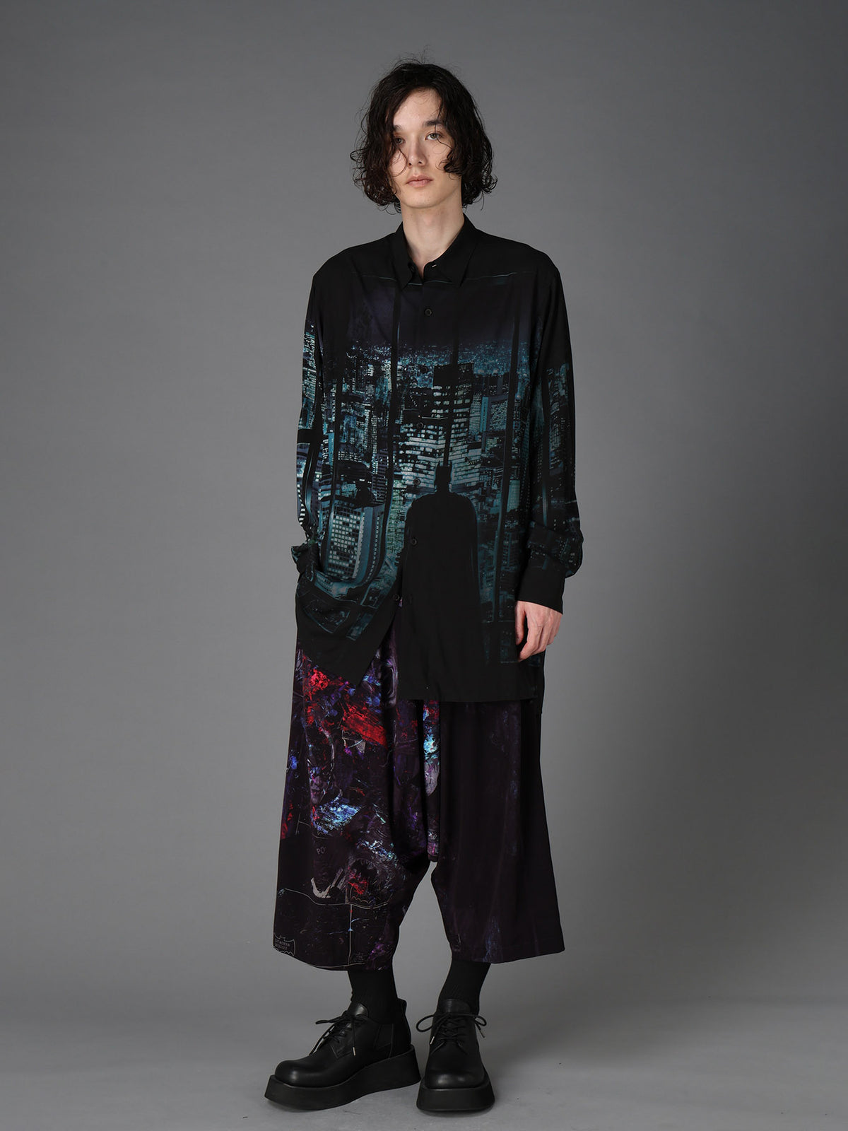 DC SUPER-VILLAINS ”BATMAN” RAYON PRINT SHIRT