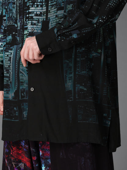 DC SUPER-VILLAINS ”BATMAN” RAYON PRINT SHIRT