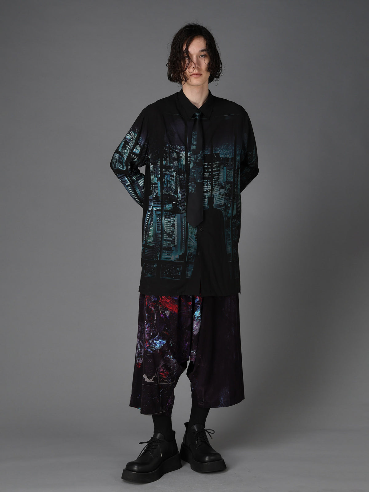 DC SUPER-VILLAINS ”BATMAN” RAYON PRINT SHIRT