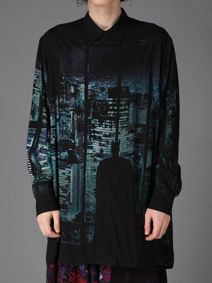 DC SUPER-VILLAINS ”BATMAN” RAYON PRINT SHIRT
