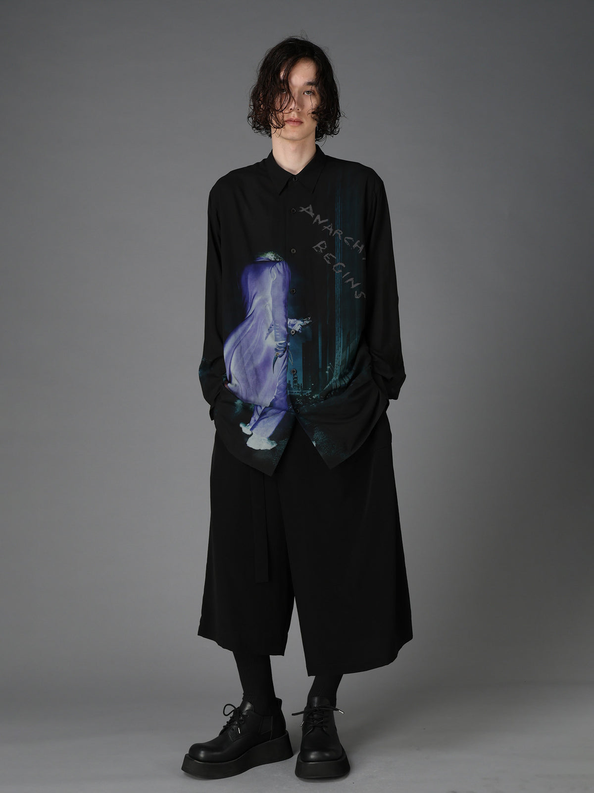 DC SUPER-VILLAINS ”THE JOKER” RAYON PRINT SHIRT