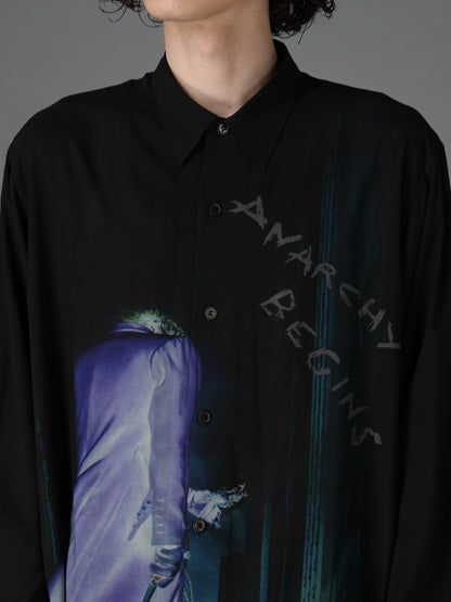 DC SUPER-VILLAINS ”THE JOKER” RAYON PRINT SHIRT