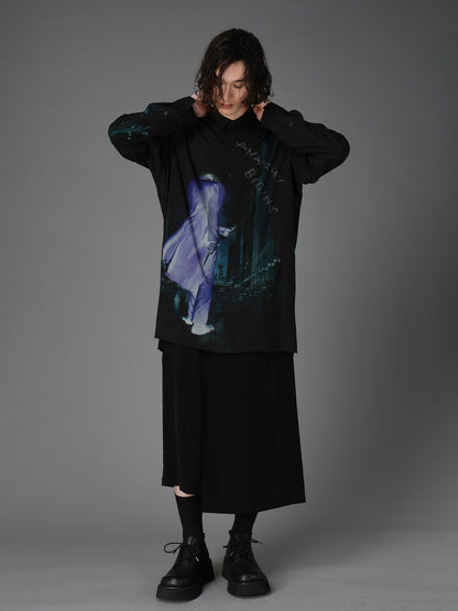 DC SUPER-VILLAINS ”THE JOKER” RAYON PRINT SHIRT