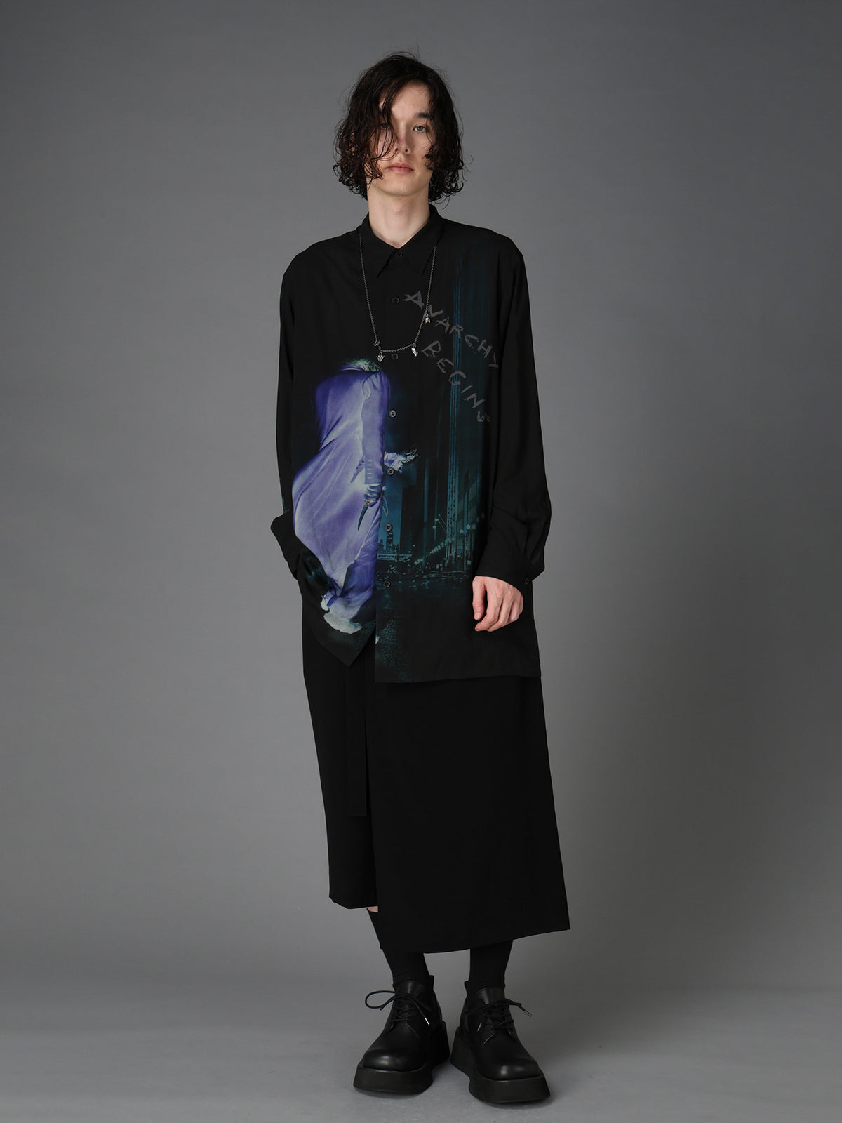 DC SUPER-VILLAINS ”THE JOKER” RAYON PRINT SHIRT