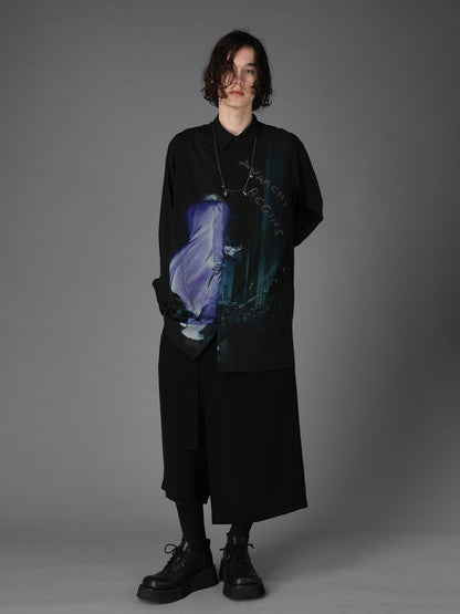 DC SUPER-VILLAINS ”THE JOKER” RAYON PRINT SHIRT