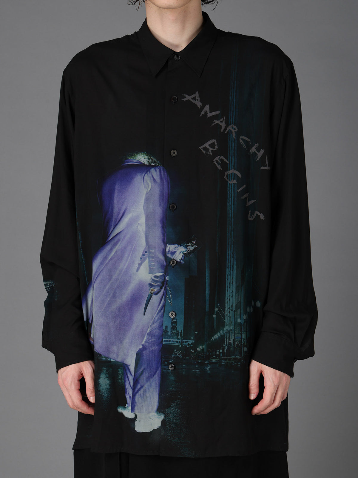 DC SUPER-VILLAINS ”THE JOKER” RAYON PRINT SHIRT