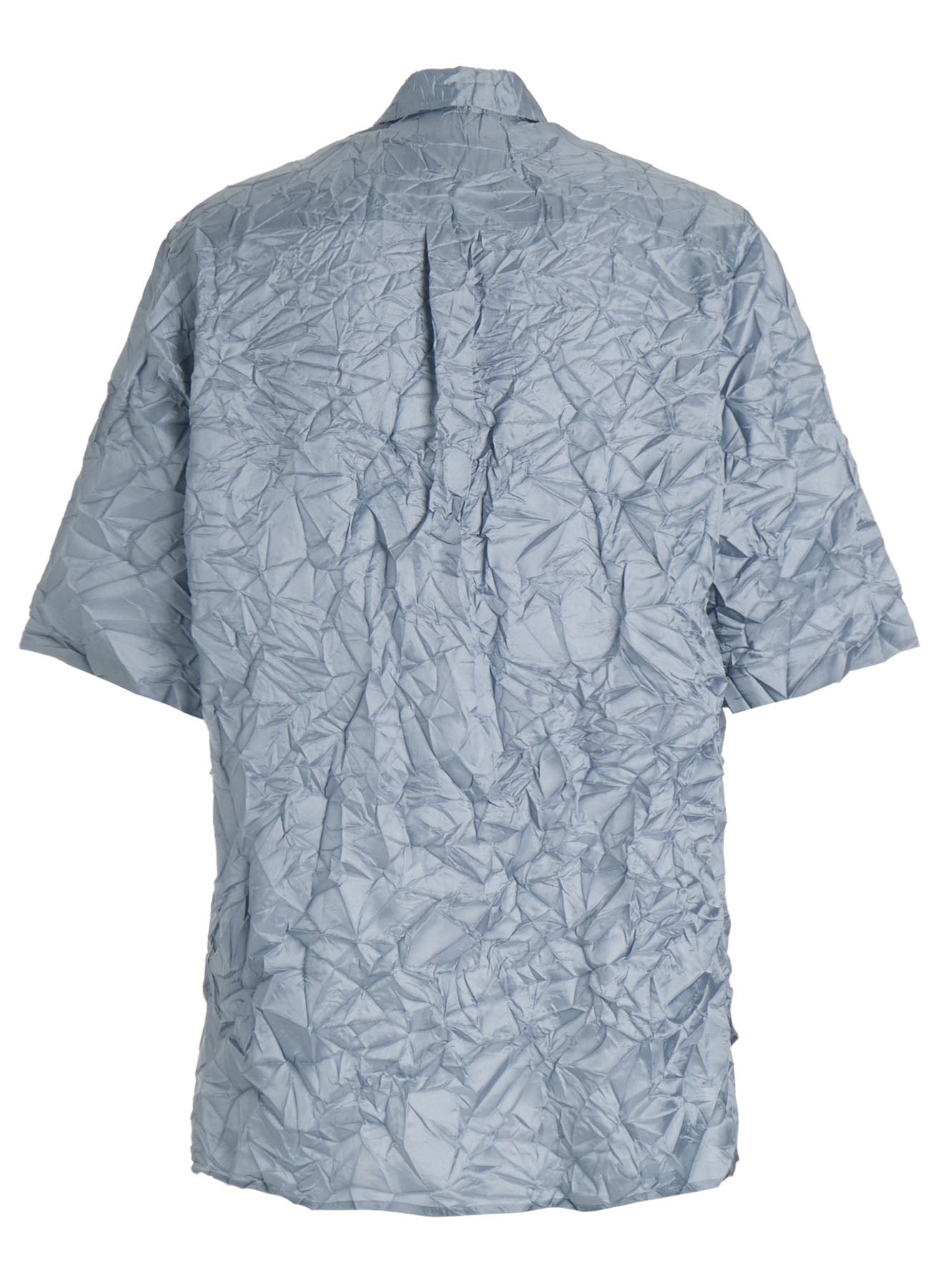 POLYESTER TAFFETA SIDE GATHER SHIRT