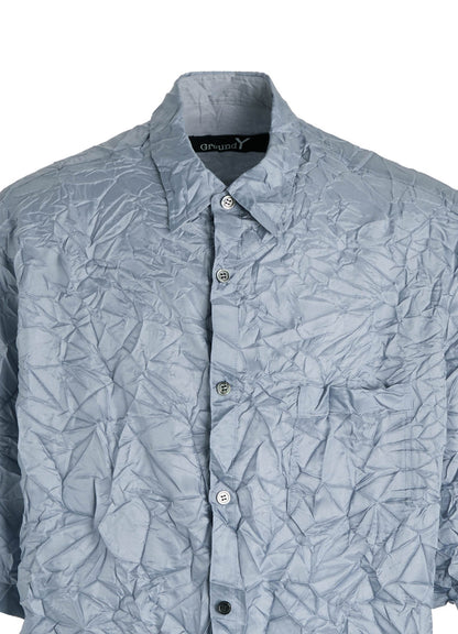 POLYESTER TAFFETA SIDE GATHER SHIRT