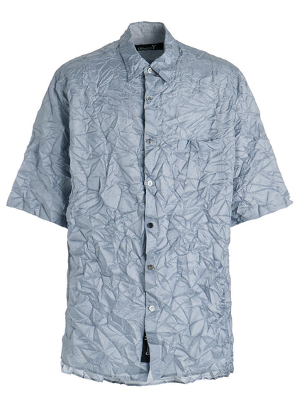 POLYESTER TAFFETA SIDE GATHER SHIRT