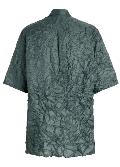 POLYESTER TAFFETA SIDE GATHER SHIRT