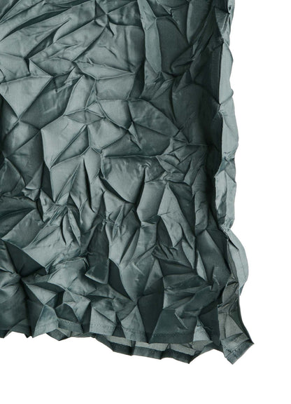 POLYESTER TAFFETA SIDE GATHER SHIRT