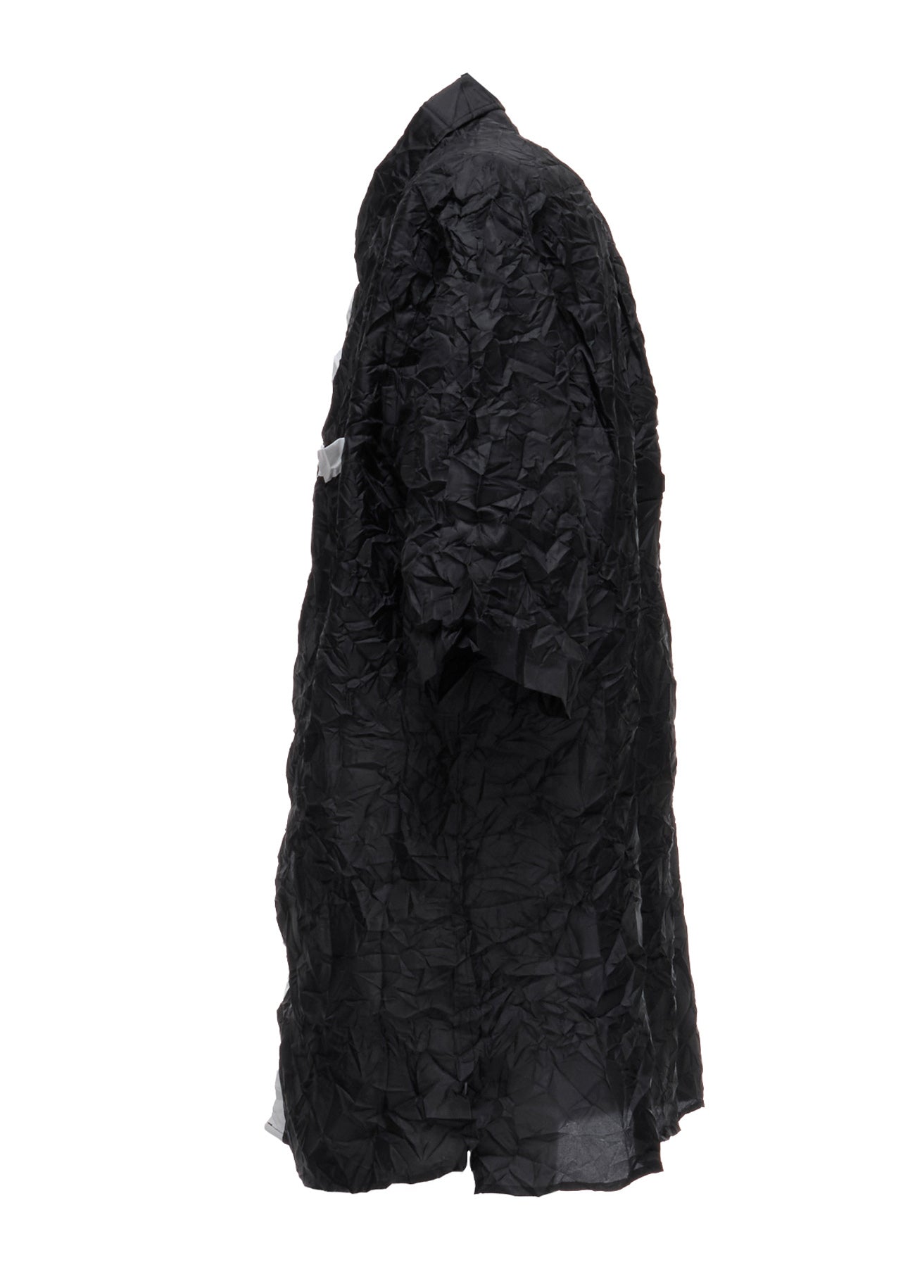 POLYESTER TAFFETA SIDE GATHER SHIRT
