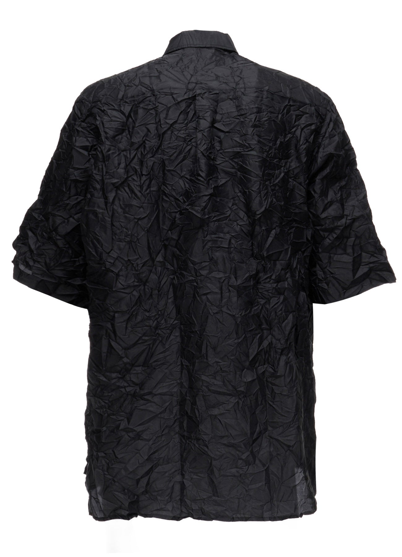 POLYESTER TAFFETA SIDE GATHER SHIRT