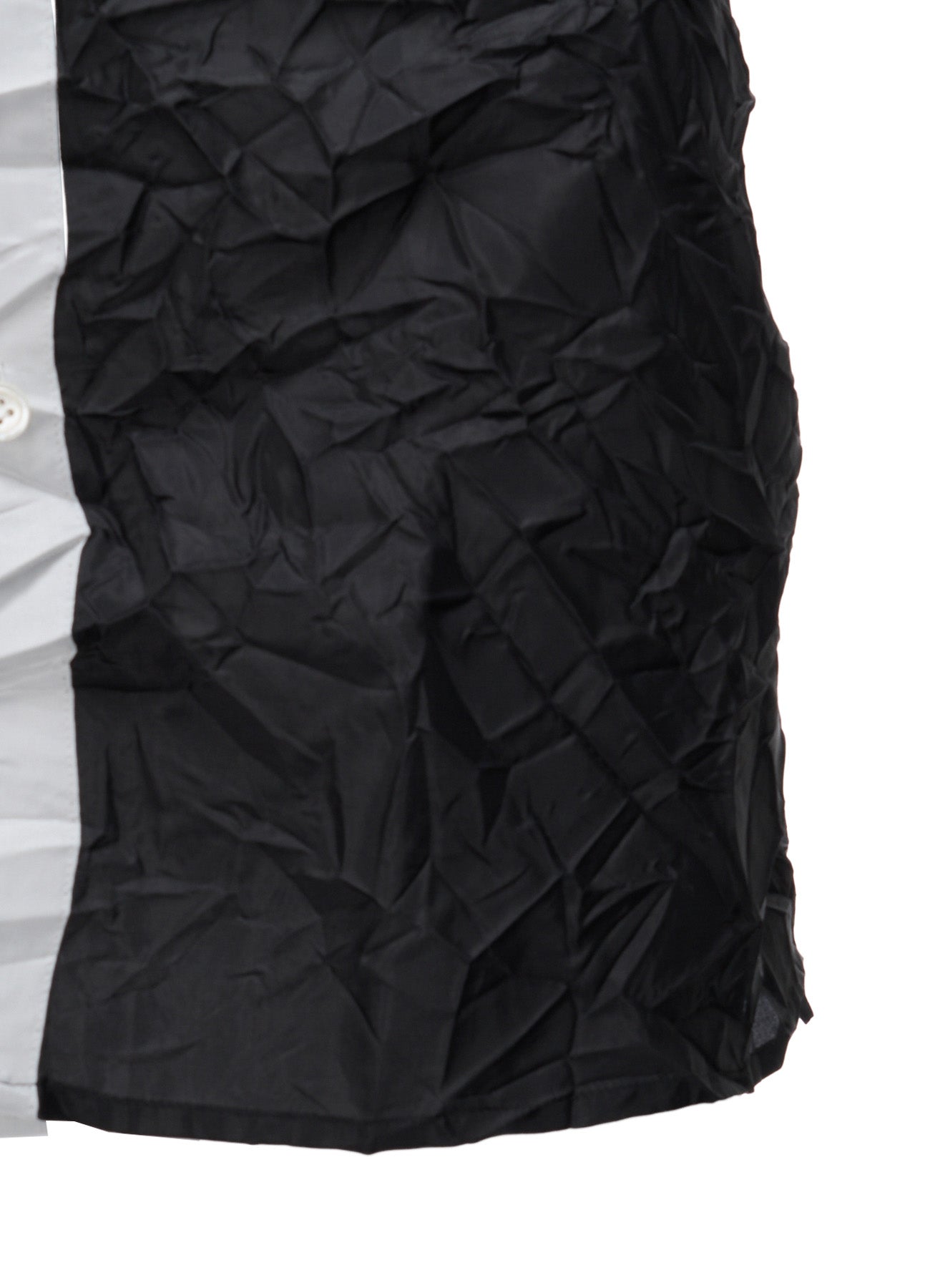 POLYESTER TAFFETA SIDE GATHER SHIRT