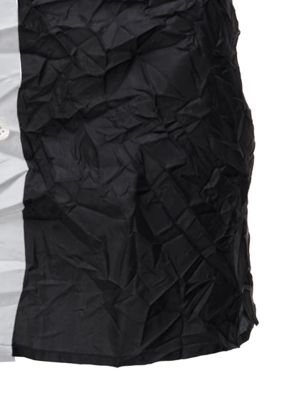 POLYESTER TAFFETA SIDE GATHER SHIRT