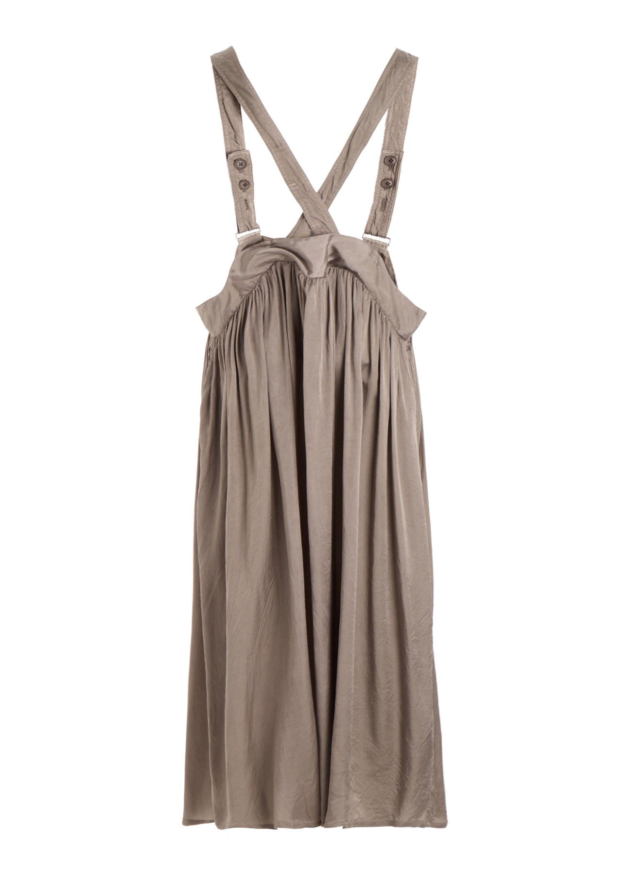 CUPRO FIBRIL TWILL SUSPENDER SKIRT – THE SHOP YOHJI YAMAMOTO