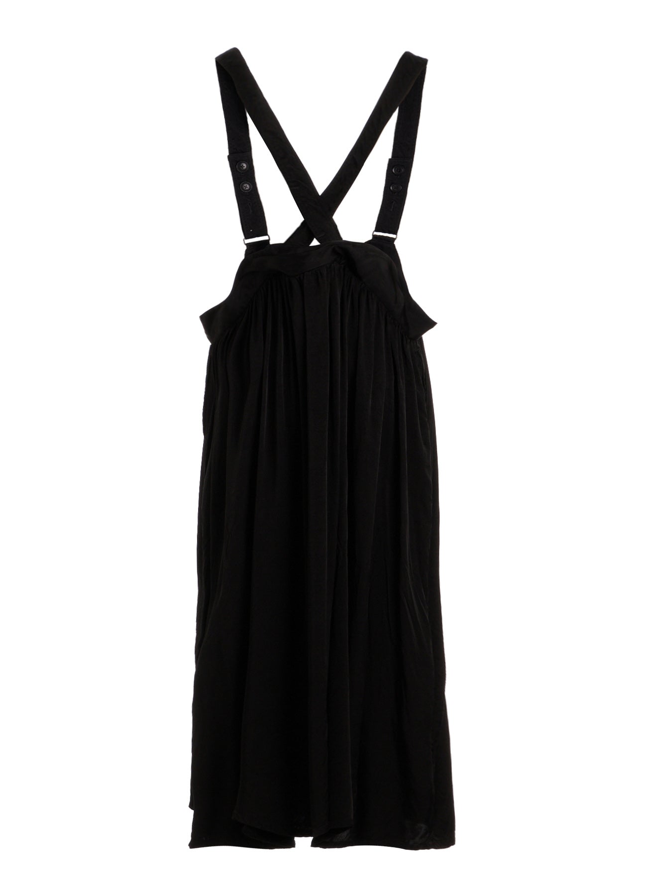 CUPRO FIBRIL TWILL SUSPENDER SKIRT