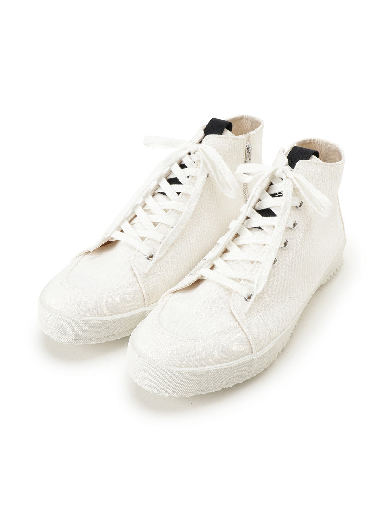 COTTON CANVAS MIDDLE RISE SNEAKERS