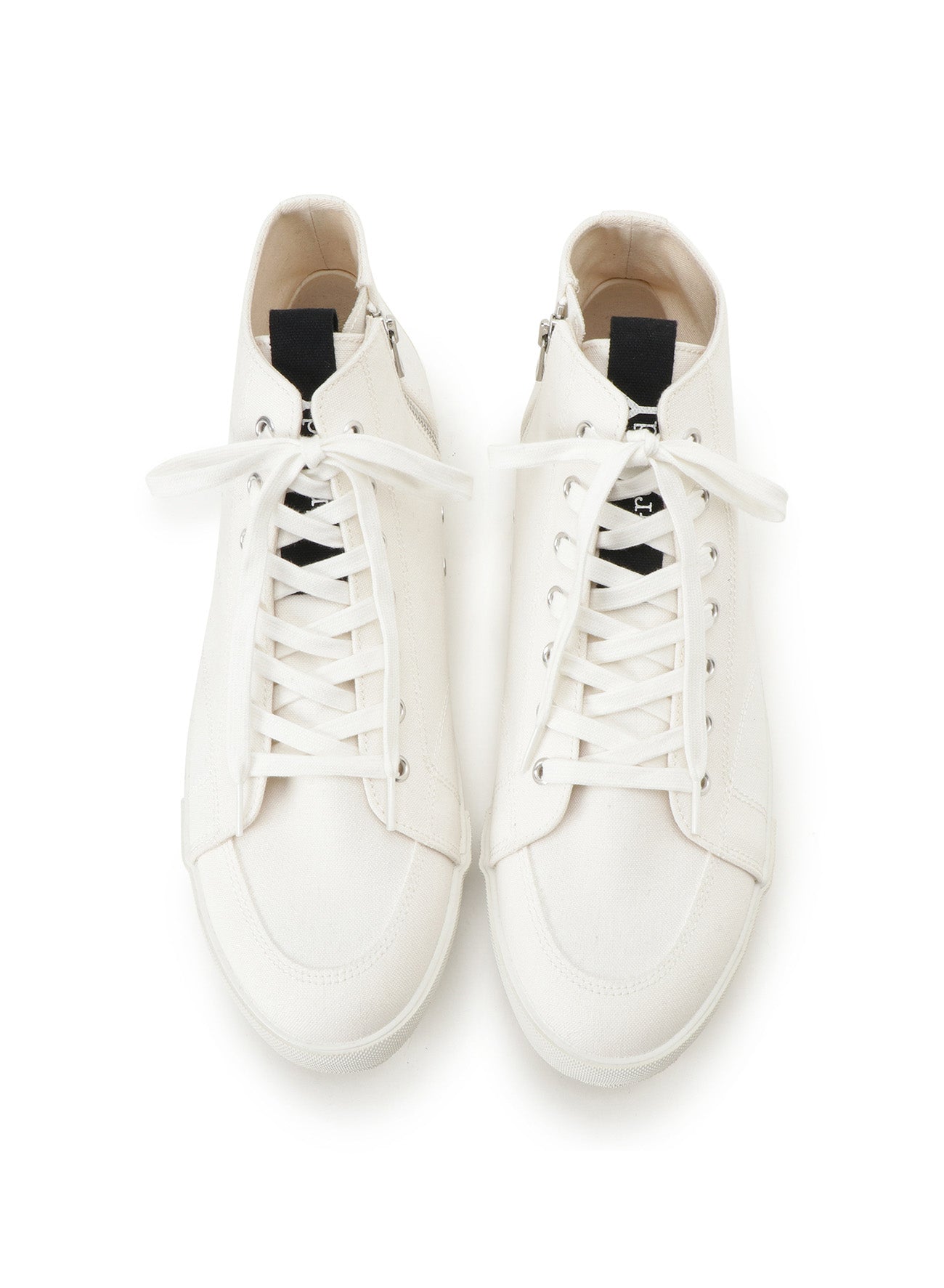 COTTON CANVAS MIDDLE RISE SNEAKERS