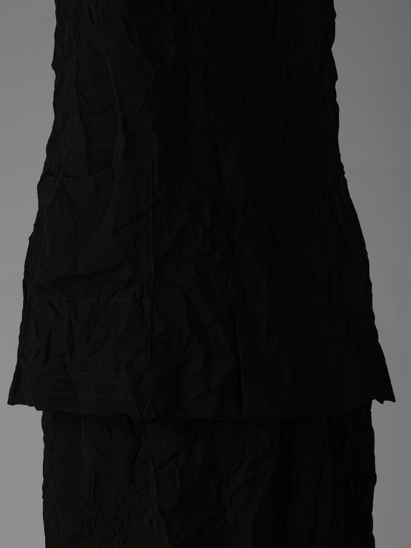 BLACK CHIFFON COVERALL JACKET – THE SHOP YOHJI YAMAMOTO