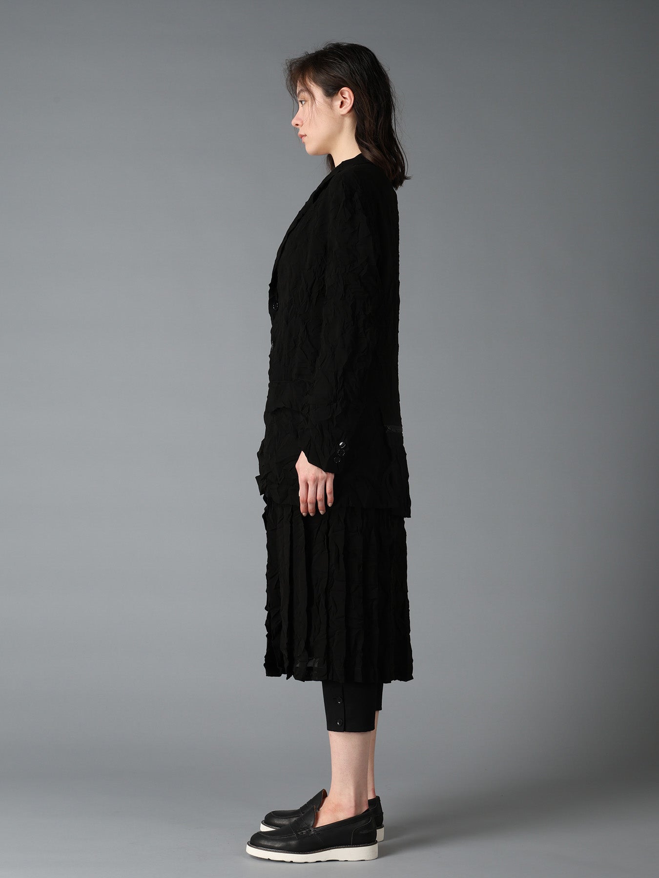 ジャケット・アウター 97SS YOHJI YAMAMOTO black silk jacket BLACK CHIFFON BACK PLEATS JACKET – THE SHOP YOHJI YAMAMOTO