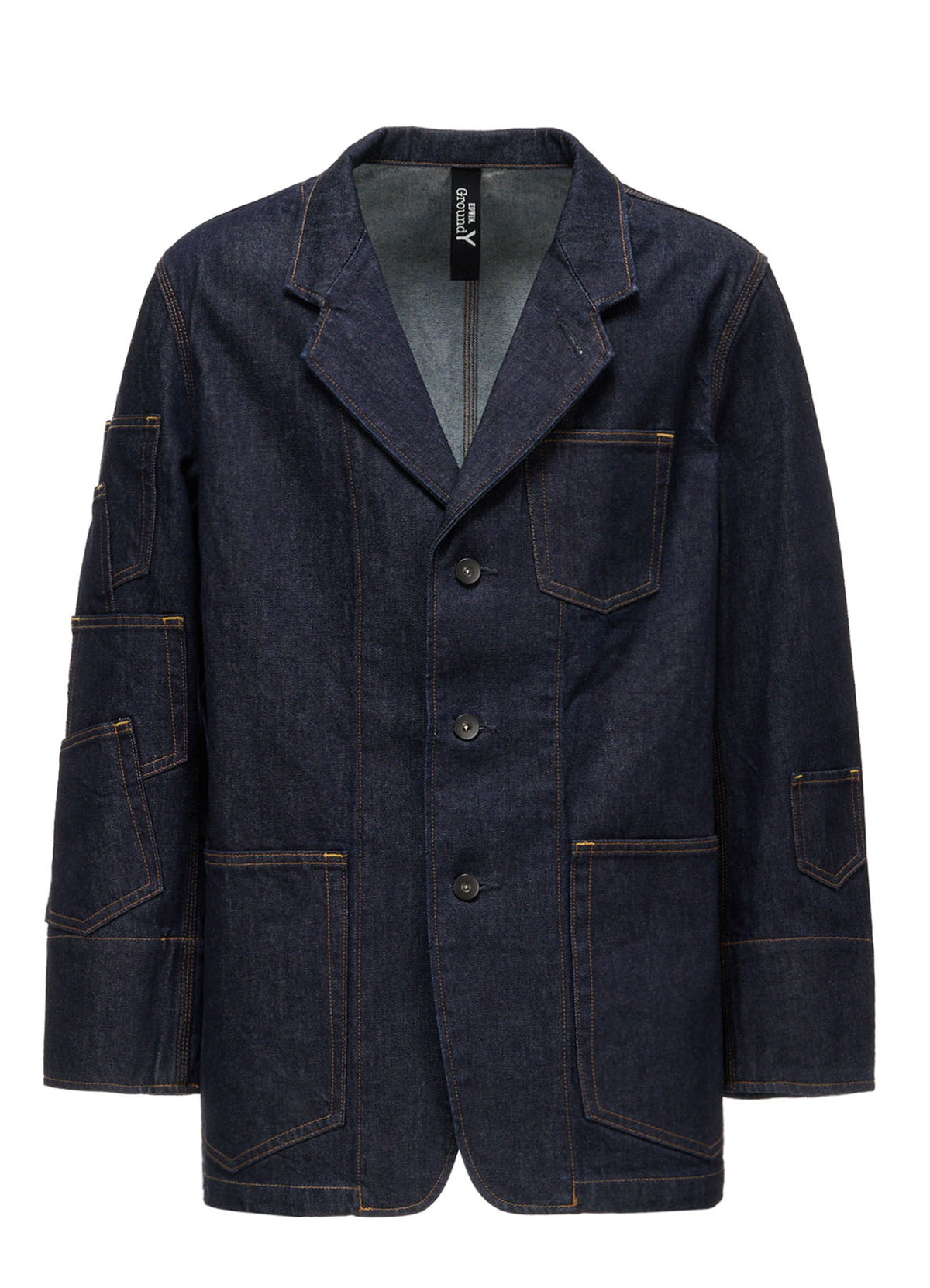 Ground Y × EDWIN 14oz DENIM POCKET TAILORED JACKET