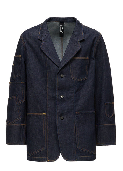 Ground Y × EDWIN 14oz DENIM POCKET TAILORED JACKET