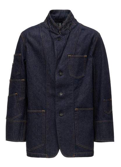 Ground Y × EDWIN 14oz DENIM POCKET TAILORED JACKET